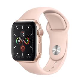 Apple Watch (Series 4) 2018 GPS 40 mm - Aluminium Rosé goud - Sportbandje Roze