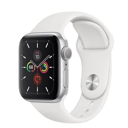 Apple Watch (Series 5) 2019 GPS 40 mm - Aluminium Zilver - Sport armband Wit
