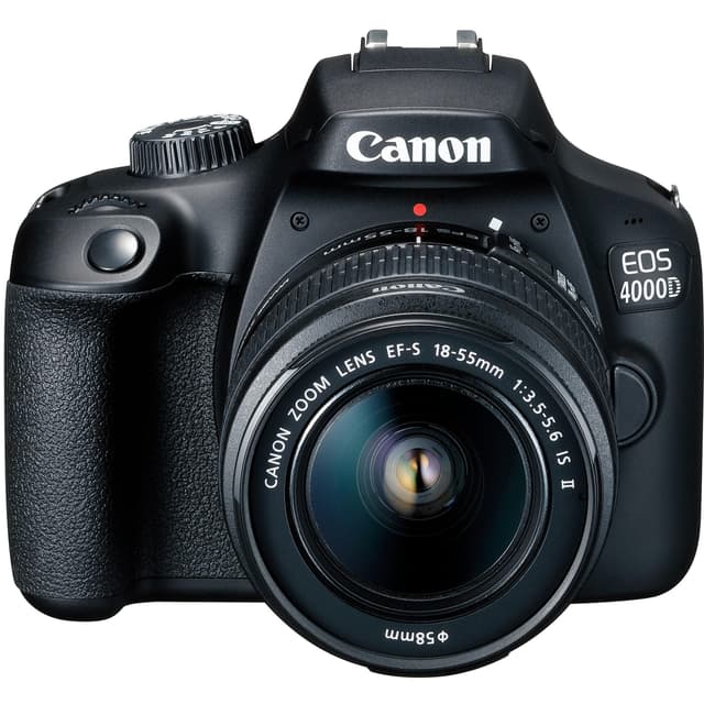 Reflex Canon EOS 4000D - Zwart + Lens  18-55mm f/3.5-5.6III