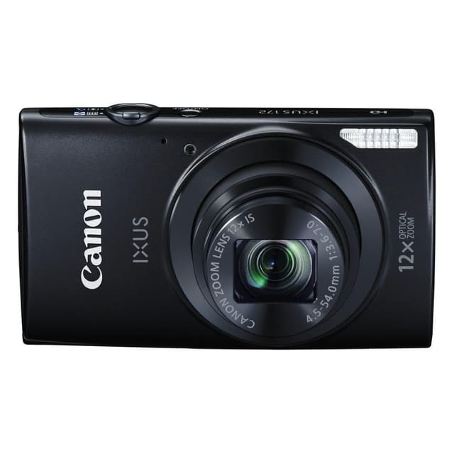 Compactcamera Canon Ixus 172 - Zwart + Lens Canon 12X Optical Zoom Lens IS