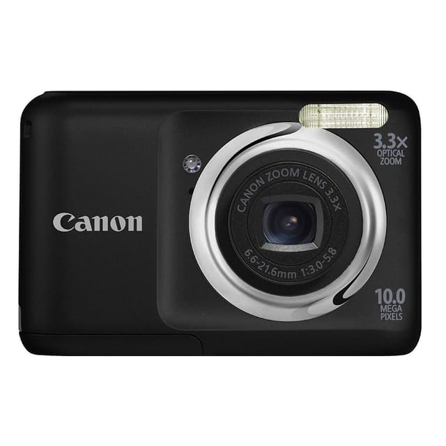 Compact Camera Canon Powershot A800 Zwart + Lens Canon Zoom Lens 3.3x 6.6-21.6 mm f/3.0-5.8