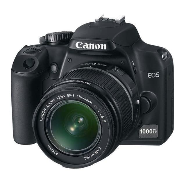 Reflex Canon EOS 1000D - Zwart + Lens Canon EF-S 18-55mm f/3.5-5.6 IS II