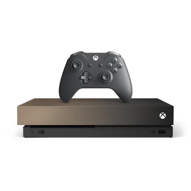 Xbox One X 1000GB - Ouro graduado - Limited edition Battlefield V + Battlefield V