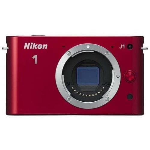 Hybride camera Nikon 1 J1 alleen behuizing - Rood
